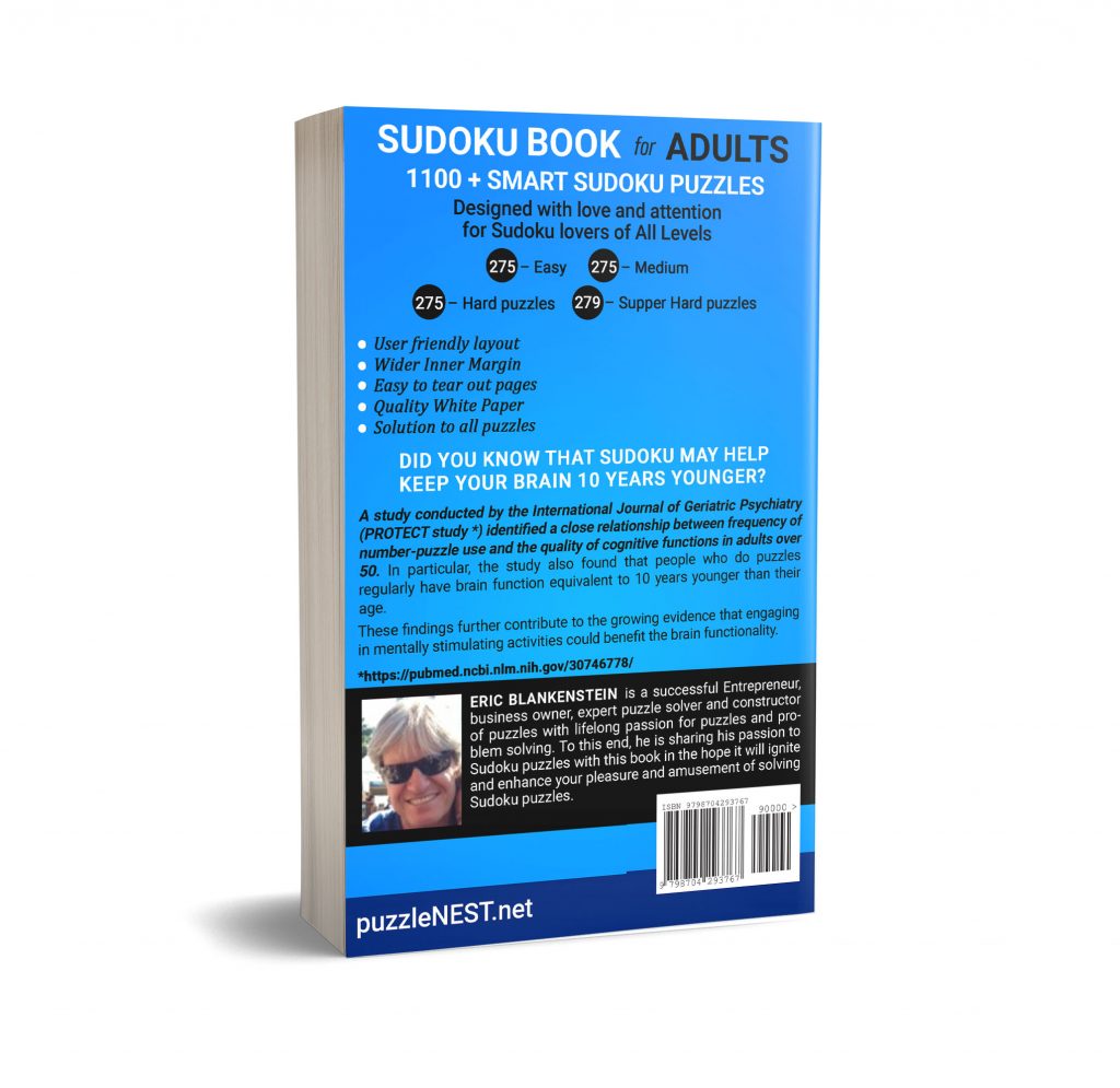 Soduko Book For Adults