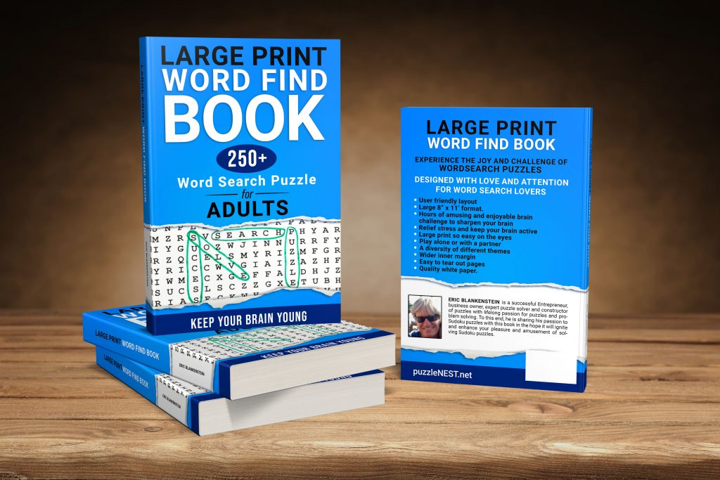 ge Print Word Find Book for Adults
